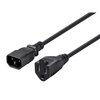 Monoprice Power Adapter Cord Cable, Black, 1 ft. 1302